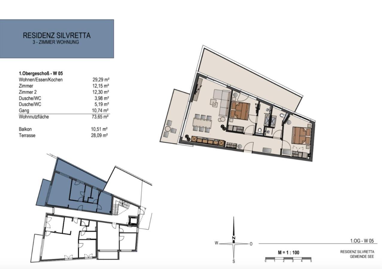 Das Luxurioese Chalet-Apartment In Der Residenz Silvretta - Inklusive Silvretta Card Premium See Exterior foto