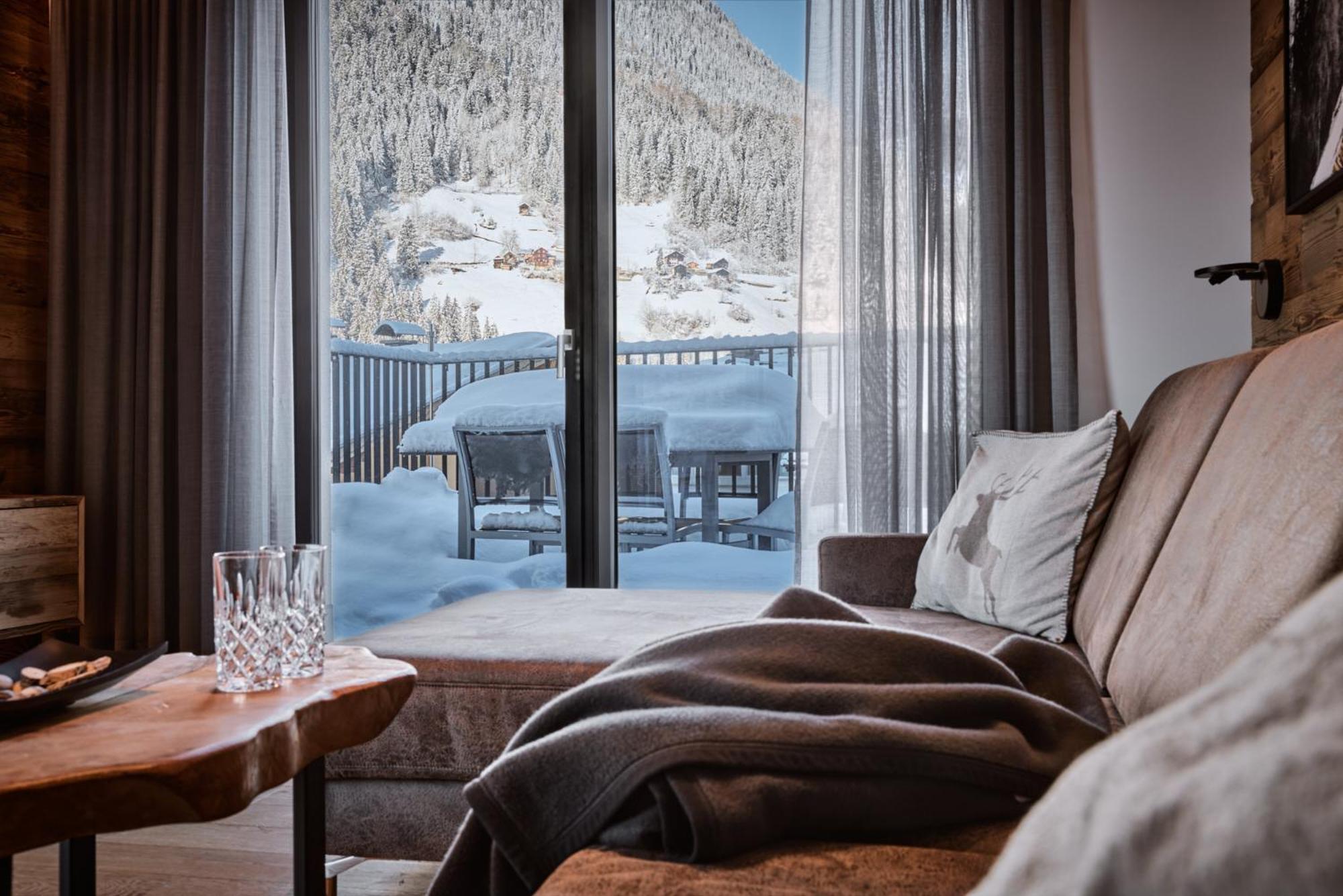 Das Luxurioese Chalet-Apartment In Der Residenz Silvretta - Inklusive Silvretta Card Premium See Exterior foto